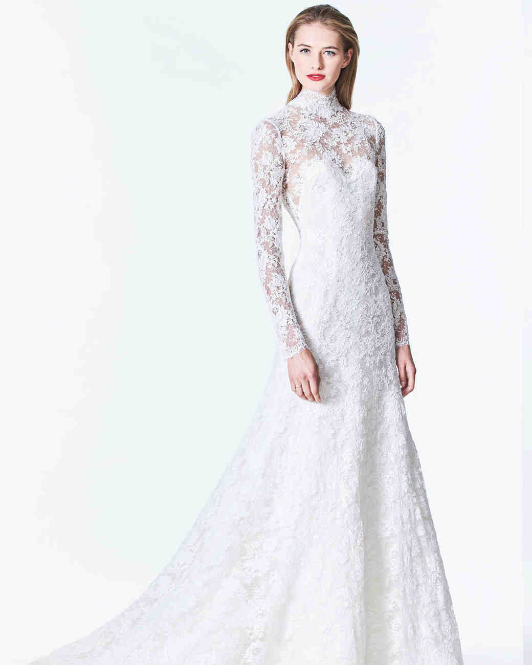 Carolina Herrera Pink Wedding Dress